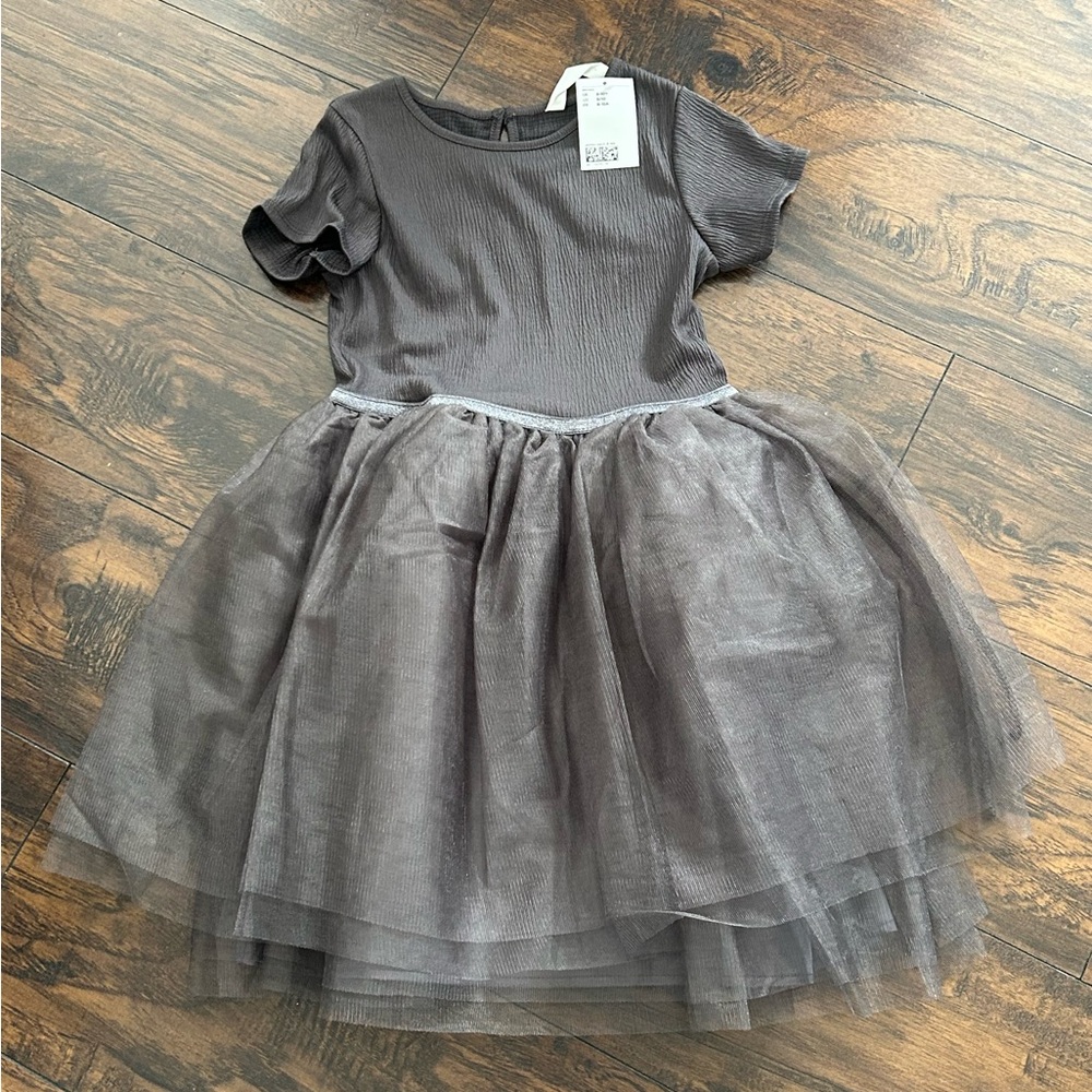 Girl’s H&M Gray Tulle‎ Dress NWT 8/10